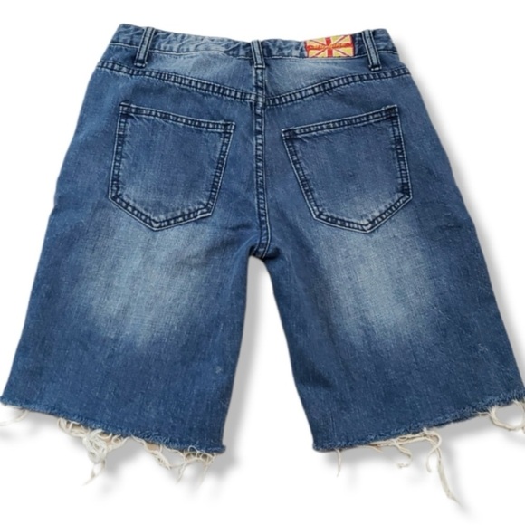 Machine Blue Denim Shorts
Cut Offs Distressed Destroyed Torn Ripped shorts - Picture 3 of 4